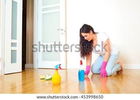 Cleaning The House woman room house cleaning floor rubber stock photo 453998650 Cleaning The House woman room house cleaning floor rubber stock photo 453998650