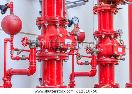 Water Sprinkler Fire Fighting System Stock Photo 125376596 - Shutterstock