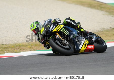 MUGELLO - ITALY, JULY 13: British Yamaha rider Cal Crutchlow at 2012 Qualify Session Grand Prix TIM of Italy MotoGP at Mugello circuit on July 13, 2012