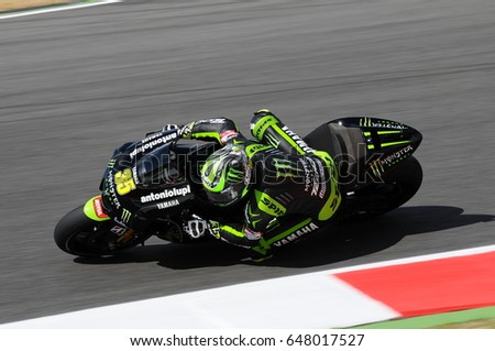 MUGELLO - ITALY, JULY 13: British Yamaha rider Cal Crutchlow at 2012 Qualify Session Grand Prix TIM of Italy MotoGP at Mugello circuit on July 13, 2012