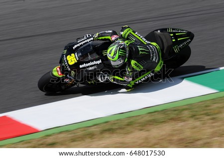 MUGELLO - ITALY, JULY 13: British Yamaha rider Cal Crutchlow at 2012 Qualify Session Grand Prix TIM of Italy MotoGP at Mugello circuit on July 13, 2012