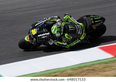 MUGELLO - ITALY, JULY 13: British Yamaha rider Cal Crutchlow at 2012 Qualify Session Grand Prix TIM of Italy MotoGP at Mugello circuit on July 13, 2012