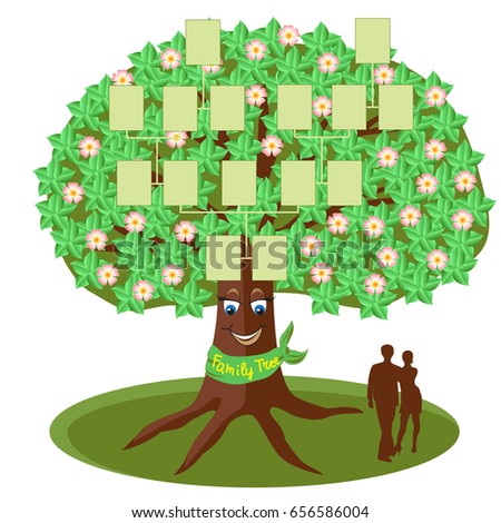 Family Tree Template Empty Frames Photos Stock Vector 656586004 Shutterstock Family Tree Template Vintage Vector Illustration Stock Vector Illustration Of Connection