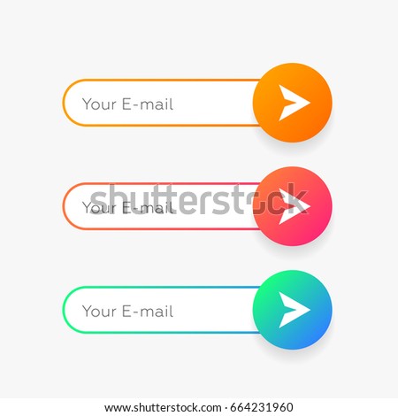 subscribe input vector form vector flat stock vector 664231960 vector form