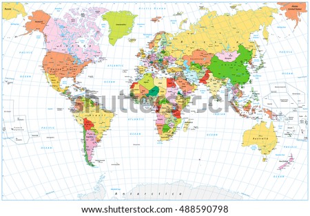 Who publishes detailed world maps?