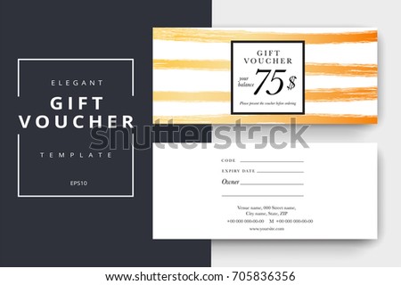 gift certificate layout