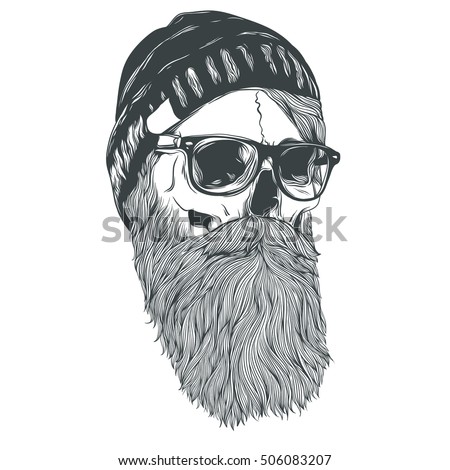 bearded skull stock images royalty free images amp vectors bearded skull stock images royalty free images amp vectors