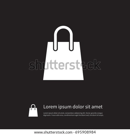 Google White Shopping Bag Icon