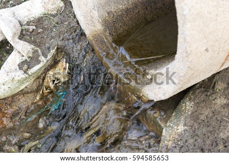 Factory and waste water discharge Environmental pollution