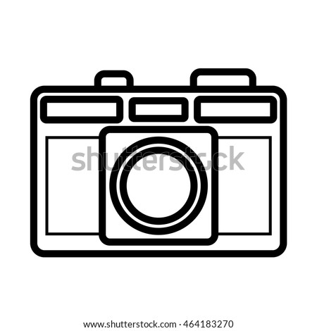 Scribble Hand Drawn Camera Icon Vector Stock Vector 117037138