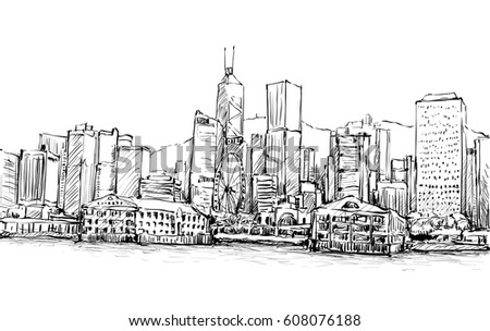 New York Hand Drawn Collection Stock Vector 106102466 - Shutterstock