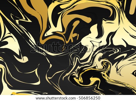 Marble ornament. Retro background. Christmas wallpaper. Gold design. Vintage graphic. Abstract print. Contrast art. Hipster backdrop. Watercolor pattern. Vector illustration.