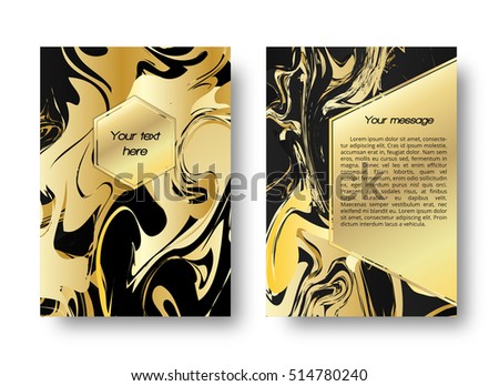 Marble backdrop. Christmas design. Gold illustration. Vintage graphic. Abstract pattern. Hipster print. Futuristic background. Watercolor art.