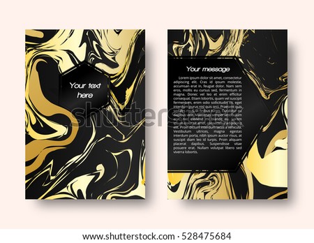 Marble ornament. Gold graphic. Vintage illustration. Abstract design. Hipster backdrop. Futuristic art. Watercolor background.