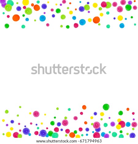colorful dots border