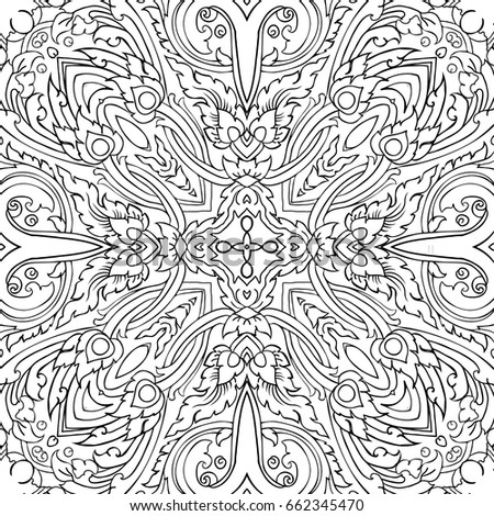 floral seamless pattern colouring book floral design stock vector illustration - Pattern Colouring Books floral seamless pattern colouring book floral design stock vector illustration - Pattern Colouring Books