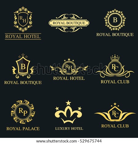 Luxury Vintage Crests Logo Collection Business Stock Vector 297032246 ...