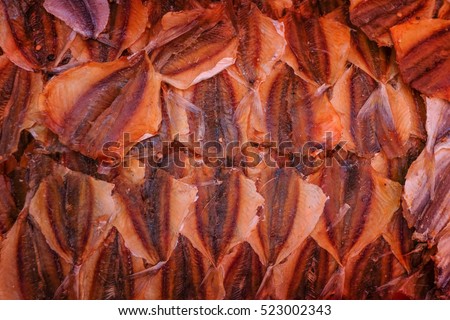 dried fish background