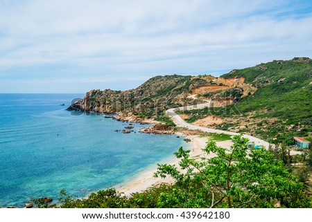 Hawk peak at Binh Ba Island, Khanh Hoa Province, Vietnam