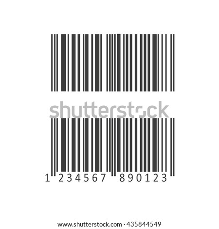 Barcode Number Icon Barcode Number Vector Stock Vector 435844549 ...