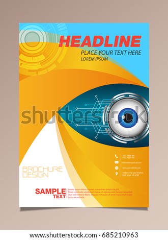 vector brochure design page template eye stock vector 685210963 vector brochure design page template eye stock vector 685210963, Presentation templates