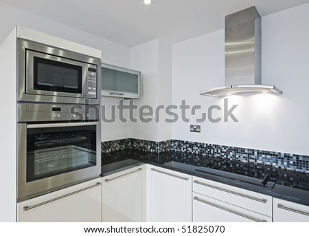 modern designer kitchen electric appliances stone stock photo modern designer kitchen electric appliances stone stock photo