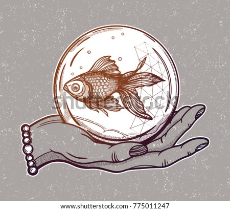 goldfish tattoo stock images royalty free images u0026 vectors goldfish tattoo stock images royalty free images u0026 vectors