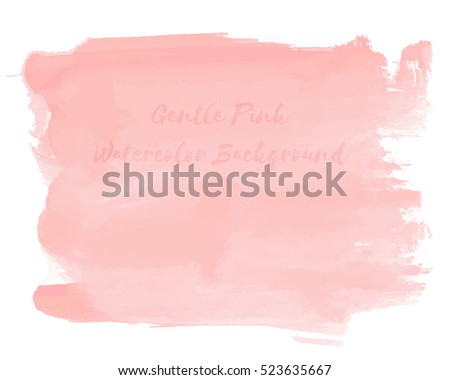 Gentle Pink Watercolor Background