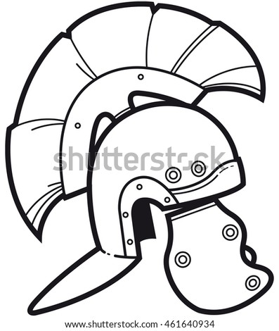 Roman Helmet Stock Vector 91319348 - Shutterstock