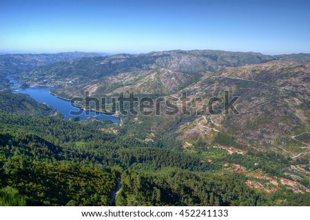 Scenic view of National Park of Peneda Geres in Portugal