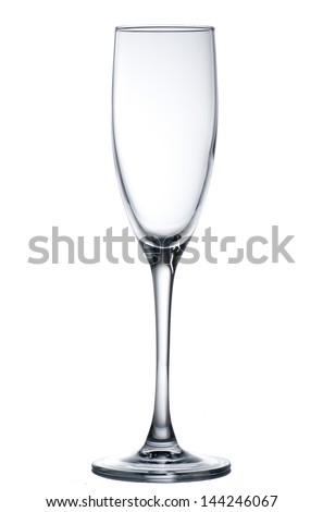 Empty glass of martini