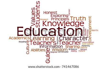 Education Word Cloud Stock Illustration 741467086 - Shutterstock