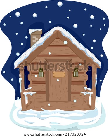 Log Cabin Snow Stock Photos, Images, & Pictures | Shutterstock