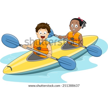 kayak cartoon stock images, royalty-free images & vectors