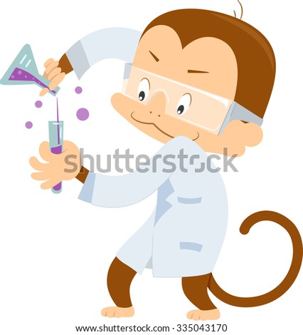 Baby Monkey Vector Stock Vector 23846557 - Shutterstock