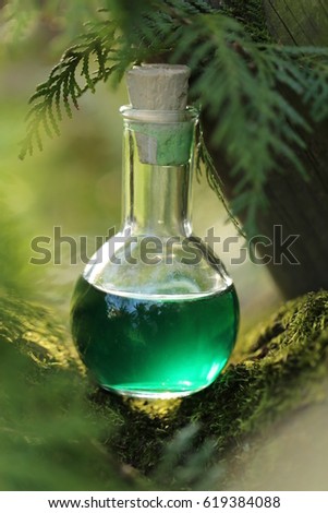Herbal magic water bottle