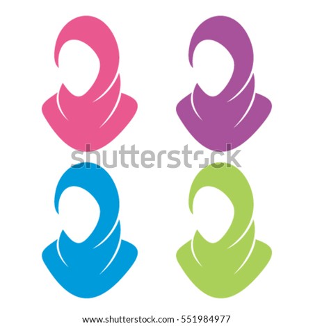 Muslim Head Scarf Stock Vectors, Images & Vector Art | Shutterstock