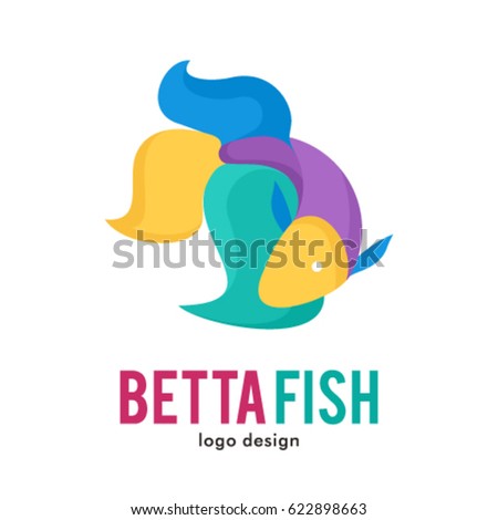 Betta Fish Logo Stock