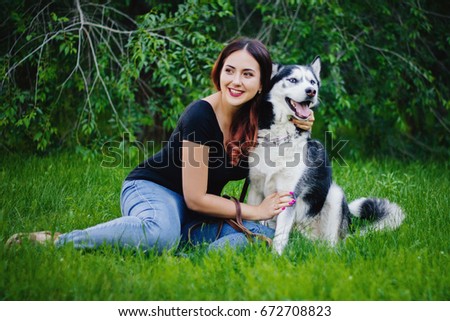 Dog breeding female itching sitting