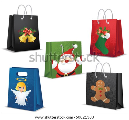christmas shopping bags