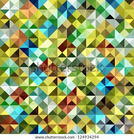 Seamless Mosaic Background Vector Illustration Abstract Stock Vector ...