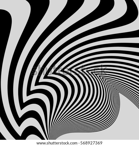 Black and white abstract striped background optical art 3d vector illustration Black and white abstract striped background optical art 3d vector illustration