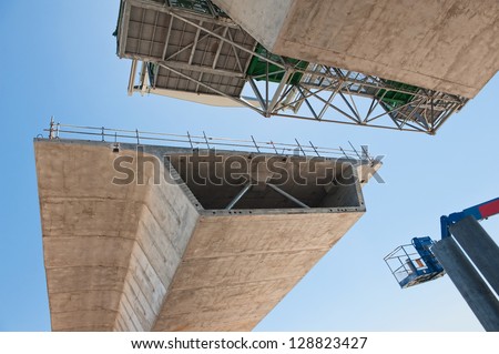fragment view of the road under reconstruction