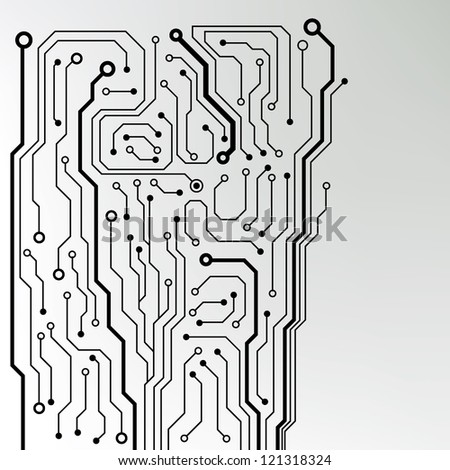 Circuit Board Pattern Abstract Technology Circuit Stock Vector ...