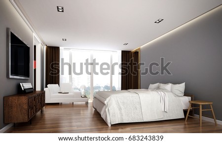 3 D Rendering Interior Modern Bedroom Room Stock Illustration ... 3 D Rendering Interior Modern Bedroom Room Stock Illustration ...