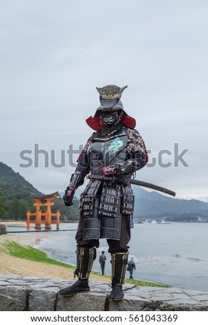 stock-photo-japanese-samurai-at-itsukushima-shrine-icon-of-japan-561043369.jpg