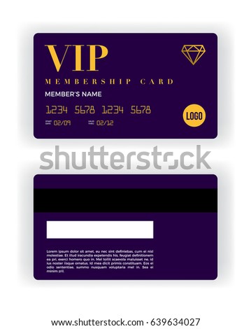 membership cards template