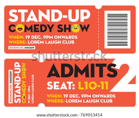 Modern Realistic Airline Ticket Design Flight Stock Vector 617067920 Shutterstock Comedy Show Ticket Template