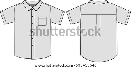 Button Shirts Illustration Vector Stock Vector 533415646 - Shutterstock