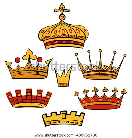 Golden Royal Crown Stock Illustration 97870721 - Shutterstock